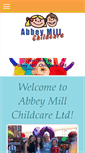 Mobile Screenshot of abbeymillchildcare.co.uk